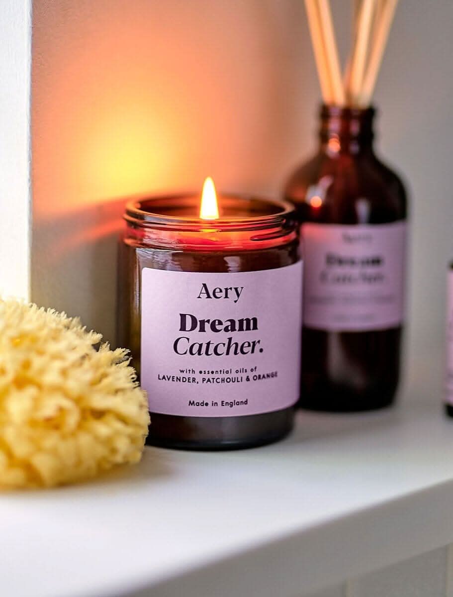 Dream Catcher Scented Jar Candle - Lavender Patchouli and Orange