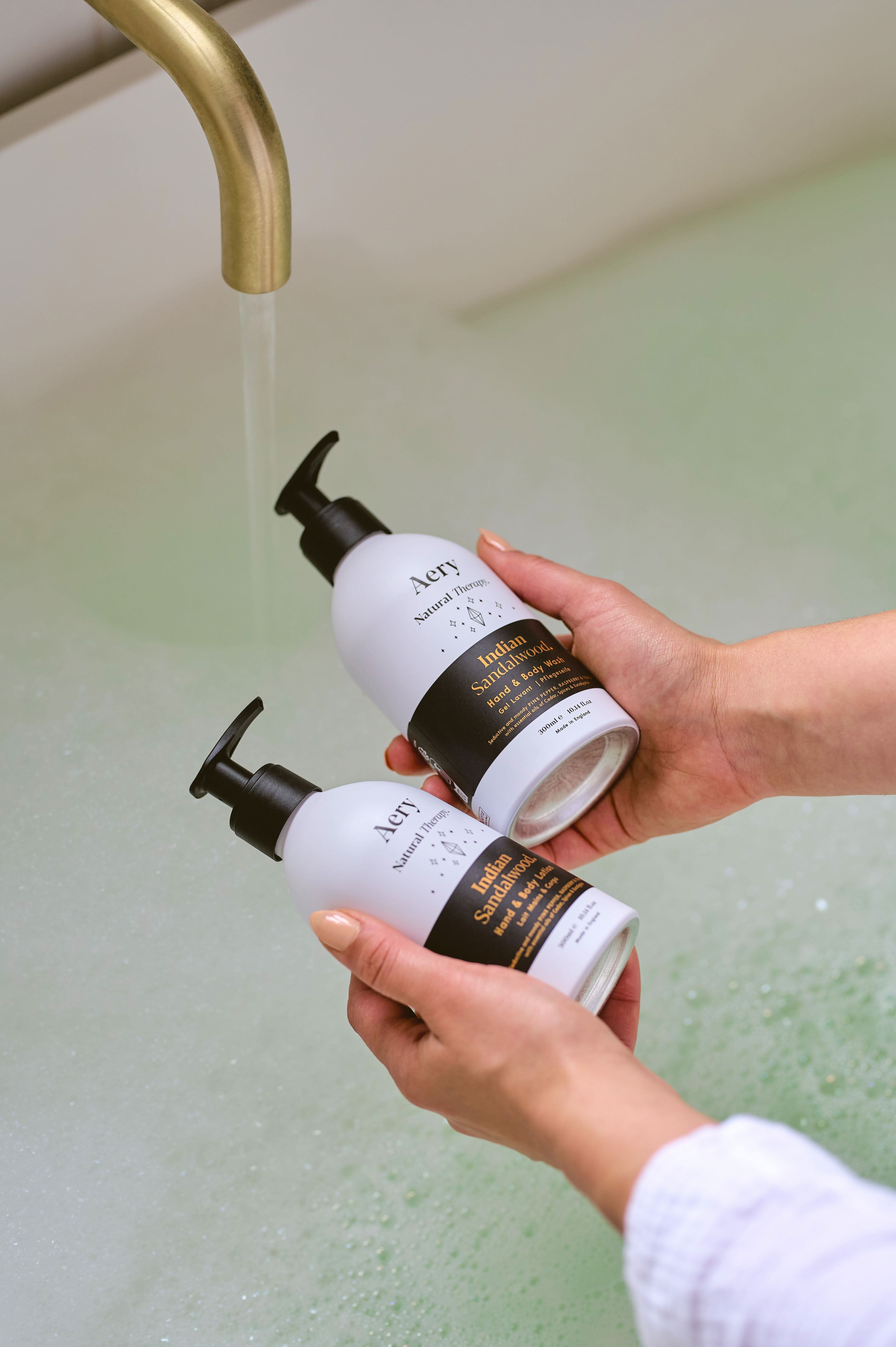 Indian Sandalwood Hand and Body Wash - Pepper Raspberry and Tonka