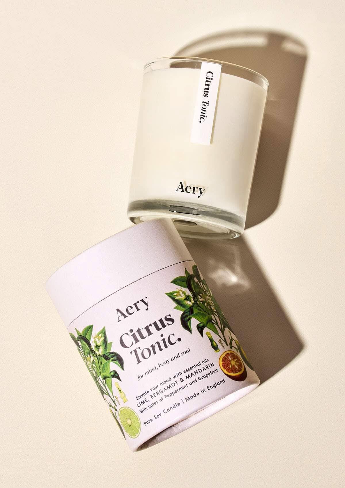 Citrus Tonic Scented Candle - Lime Bergamot and Mandarin