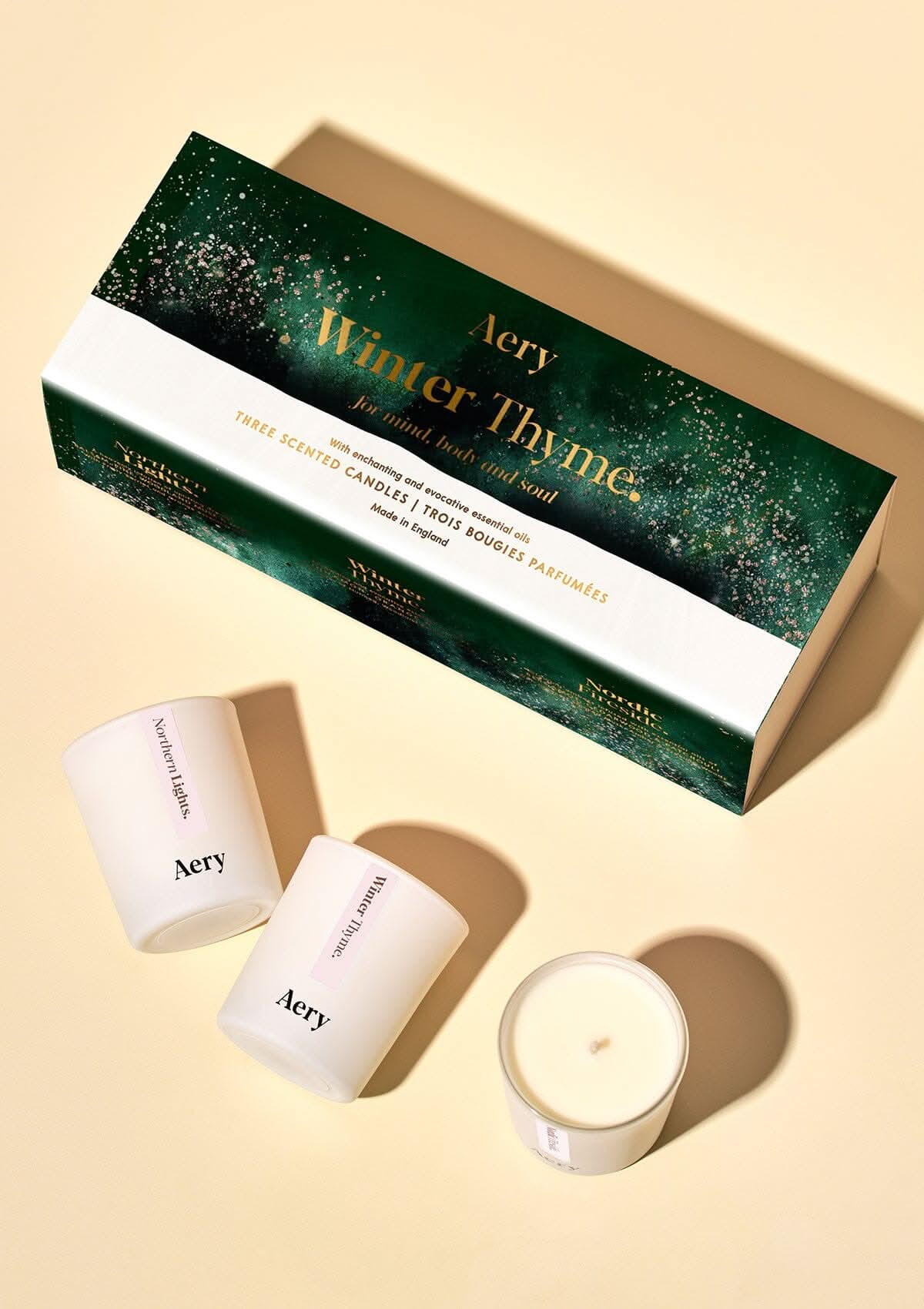 Winter Thyme Gift Set of 3 - Votive Candles