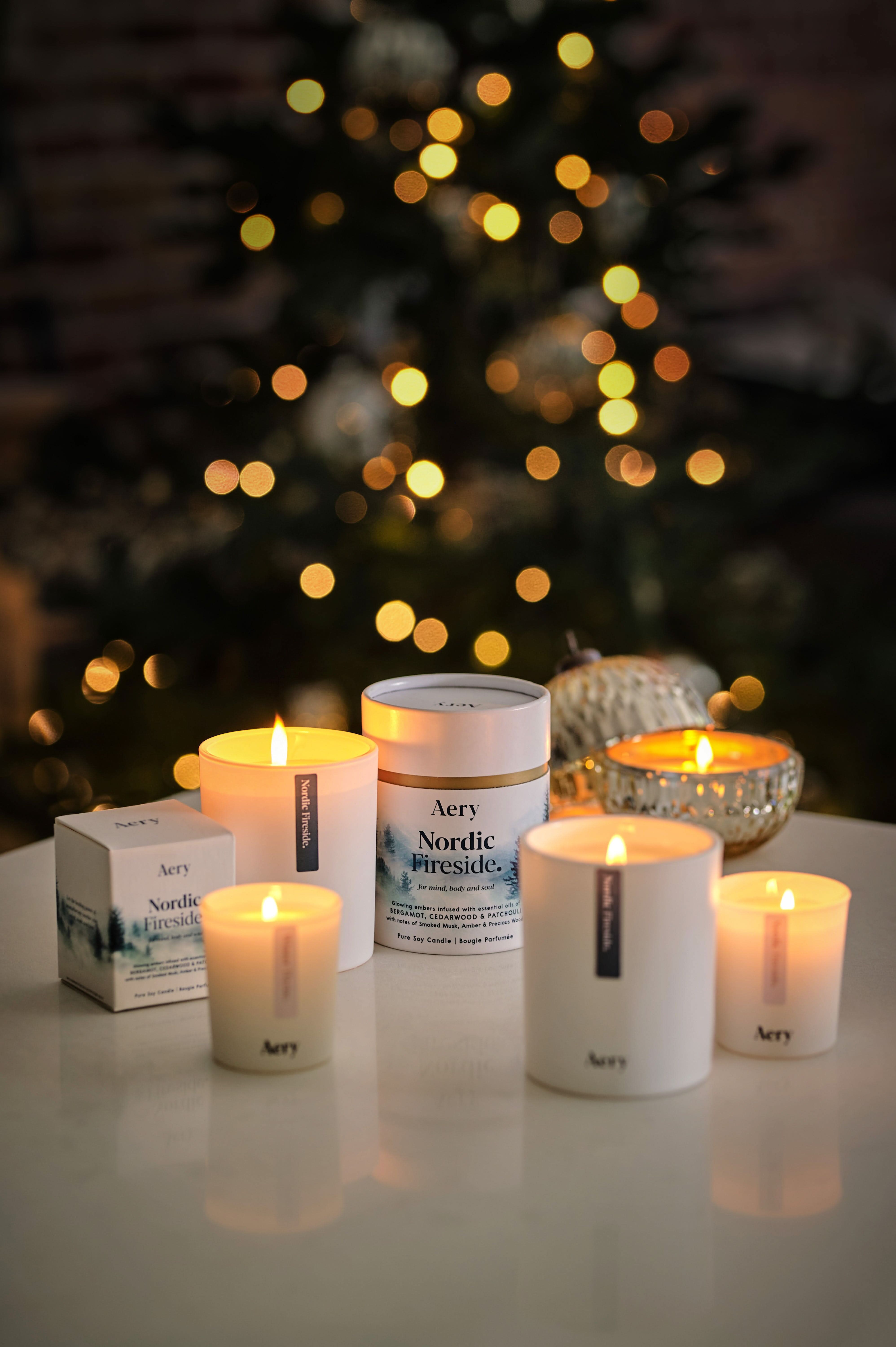 Nordic Fireside Mini Candle