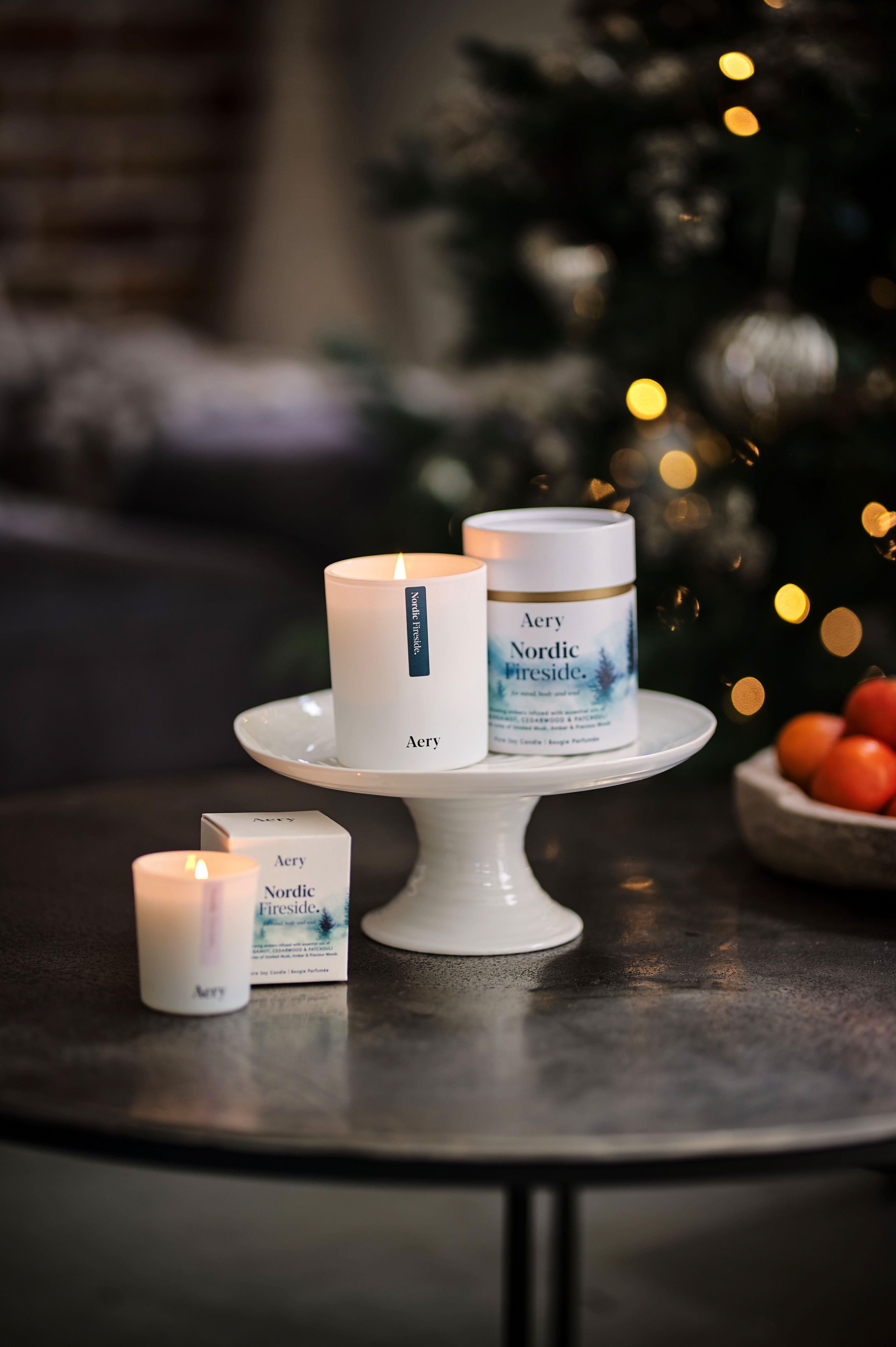 Nordic Fireside Mini Candle