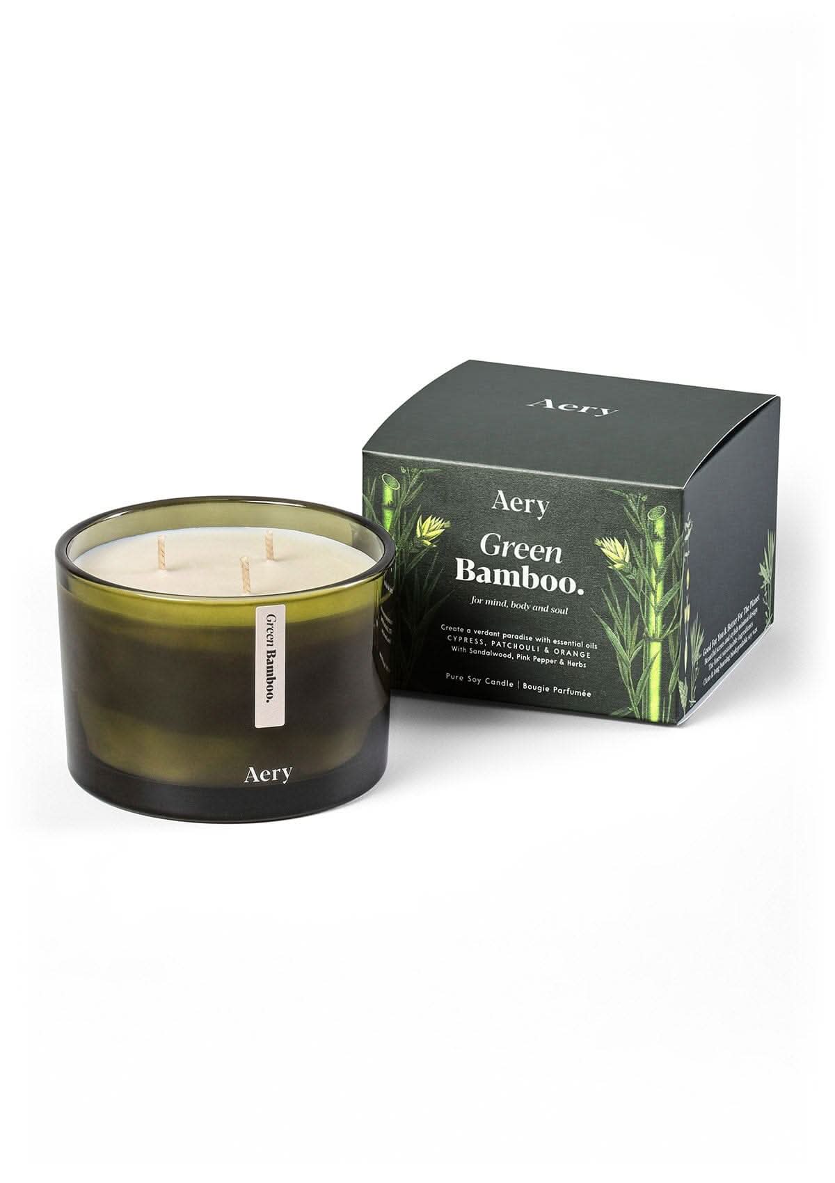 Green Bamboo Triple Wick Candle 450g