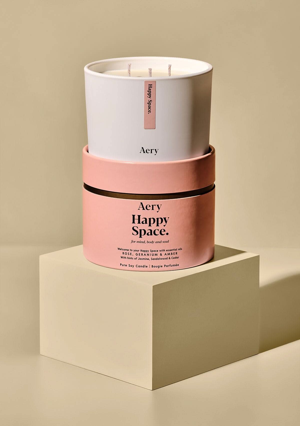Happy Space Triple Wick Candle 450g