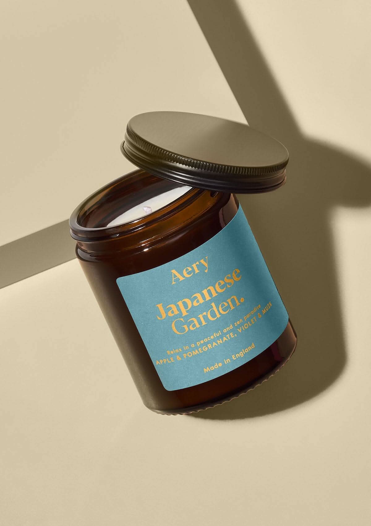 Japanese Garden Scented Jar Candle - Apple Pomegranate and Musk
