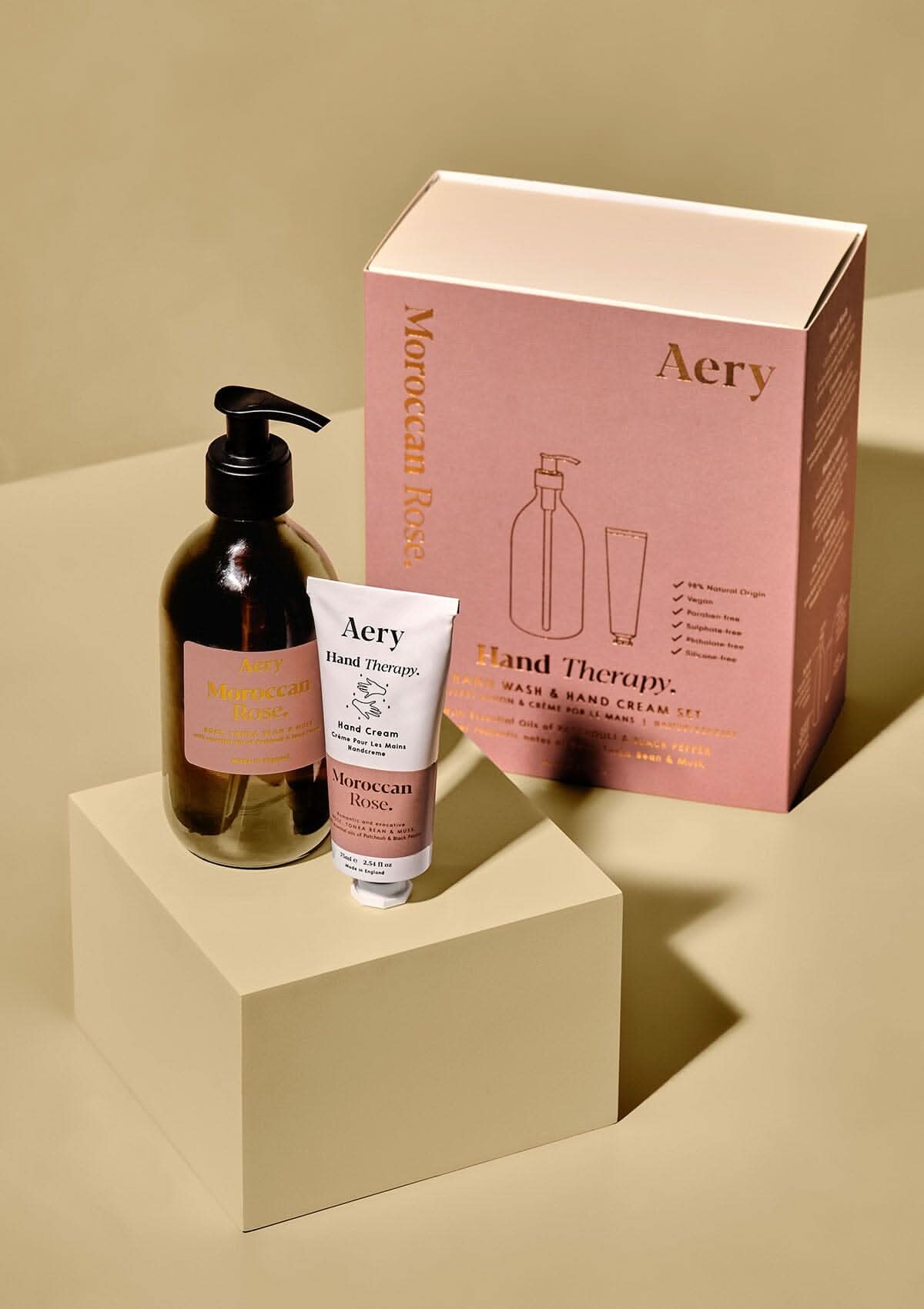 Moroccan Rose Hand Therapy Set - Rose Tonka and Musk