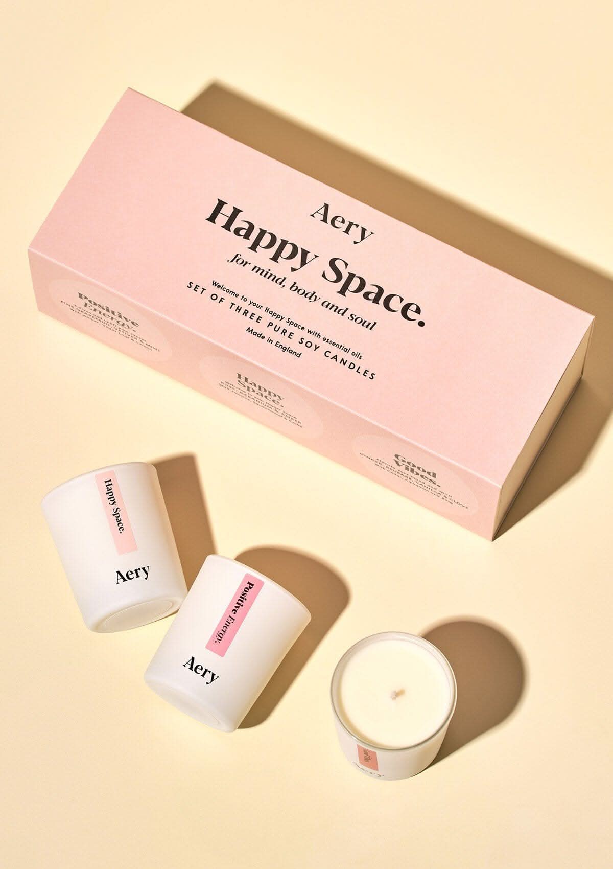 Happy Space Aromatherapy Gift Set of 3 - mini Candles