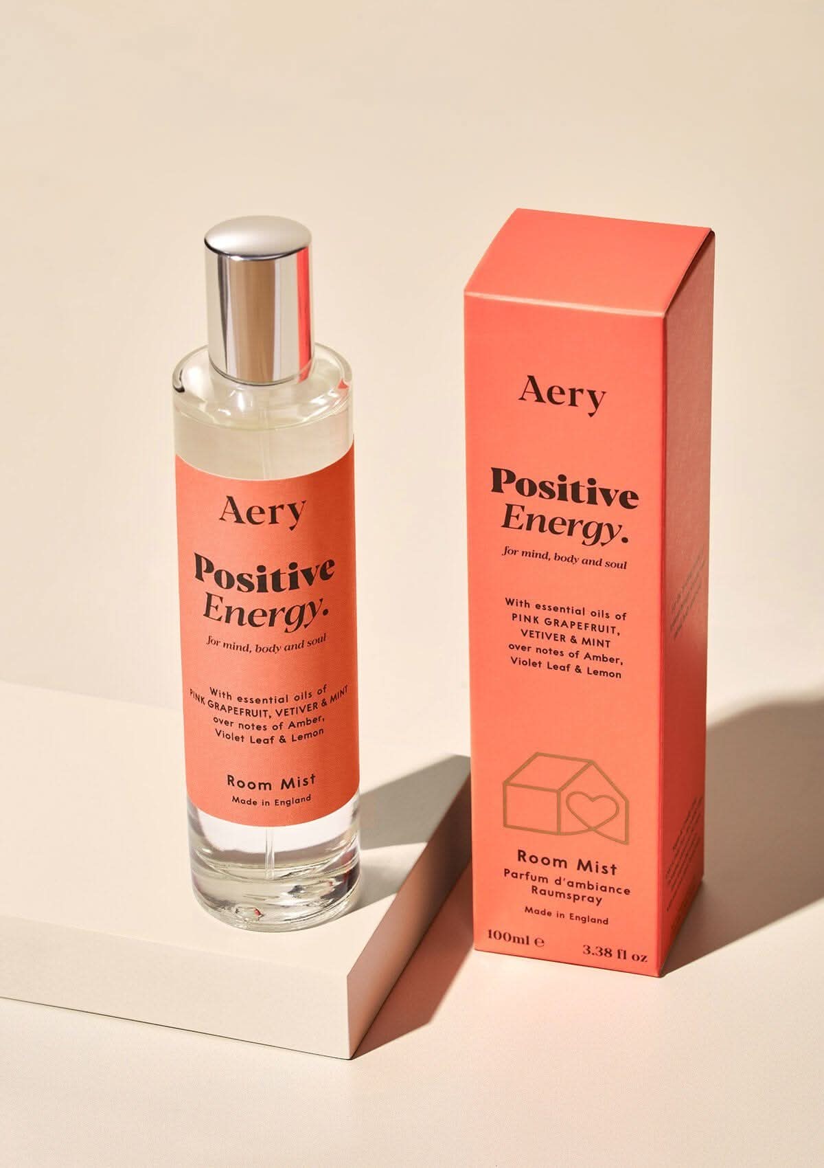 Positive Energy Room Mist - Pink Grapefruit Vetiver and Mint