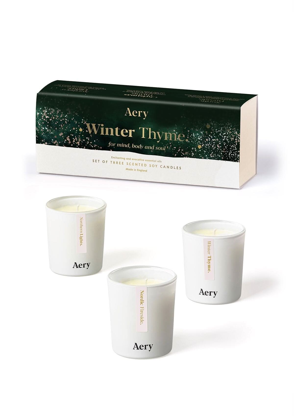 Winter Thyme Gift Set of 3 - Votive Candles